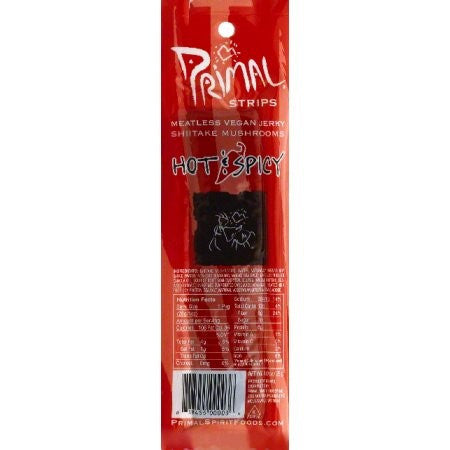 Primal Hot & Spicy Meatless Jerky (24x1 Oz)-0