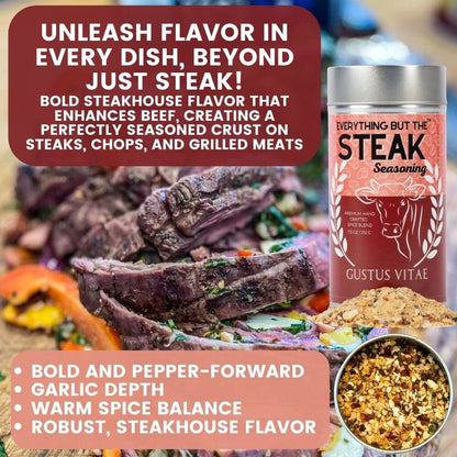 Best for Steak & Beef Seasonings | Set of 6 XL Tins-4