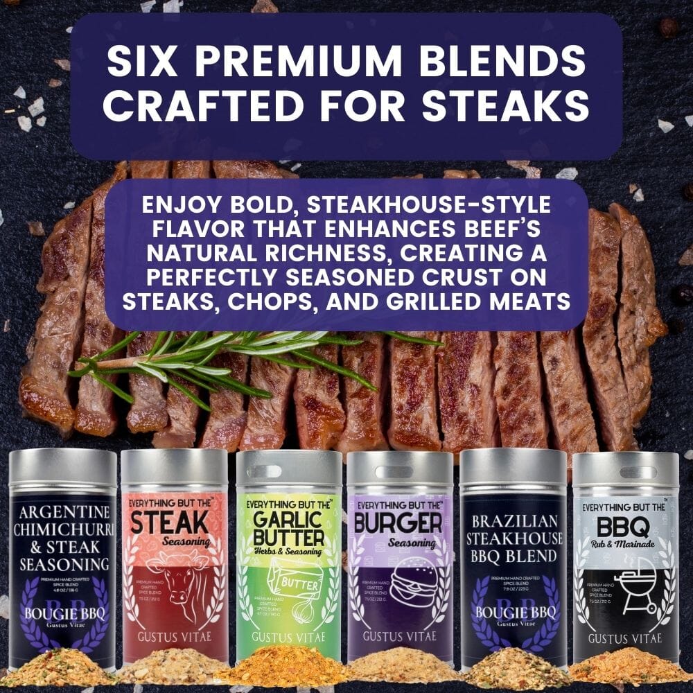 Best for Steak & Beef Seasonings | Set of 6 XL Tins-1