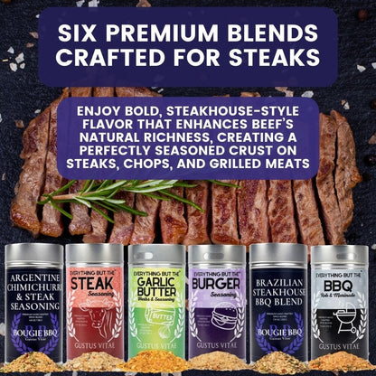 Best for Steak & Beef Seasonings | Set of 6 XL Tins-1