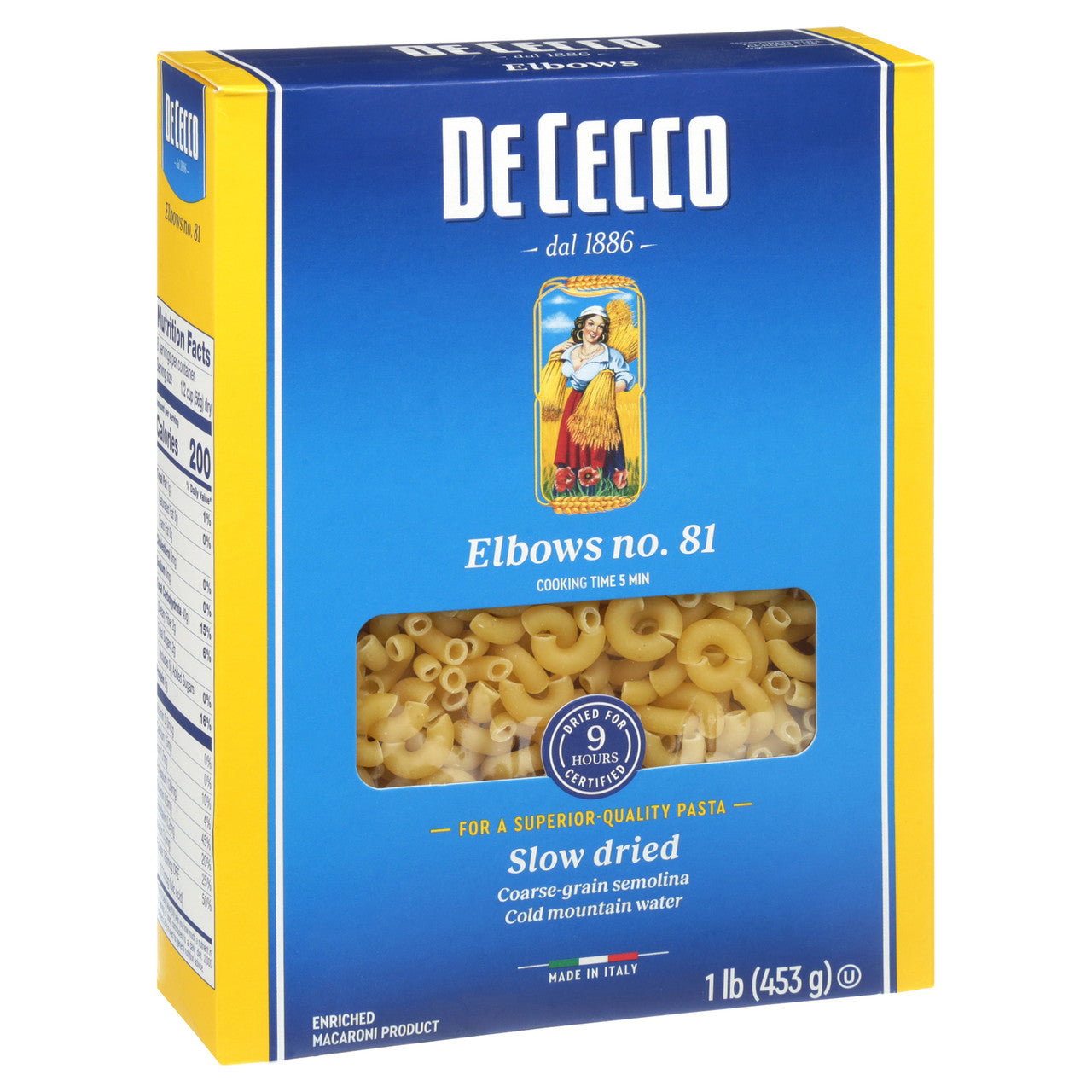 DECECCO ELBOWS PASTA ( 20 X 16 OZ   )-4