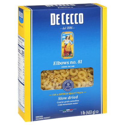 DECECCO ELBOWS PASTA ( 20 X 16 OZ   )-4