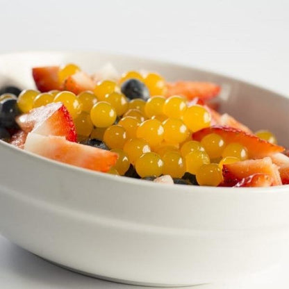 Mango Bursting Boba® | Popping Boba | 490g Mini Tub | 6 Mini Tubs Per Case | 90 Cases Per Pallet-4