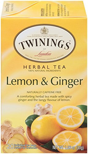 Twinings Lemon & Ginger Tea (6x20 Bag)-0