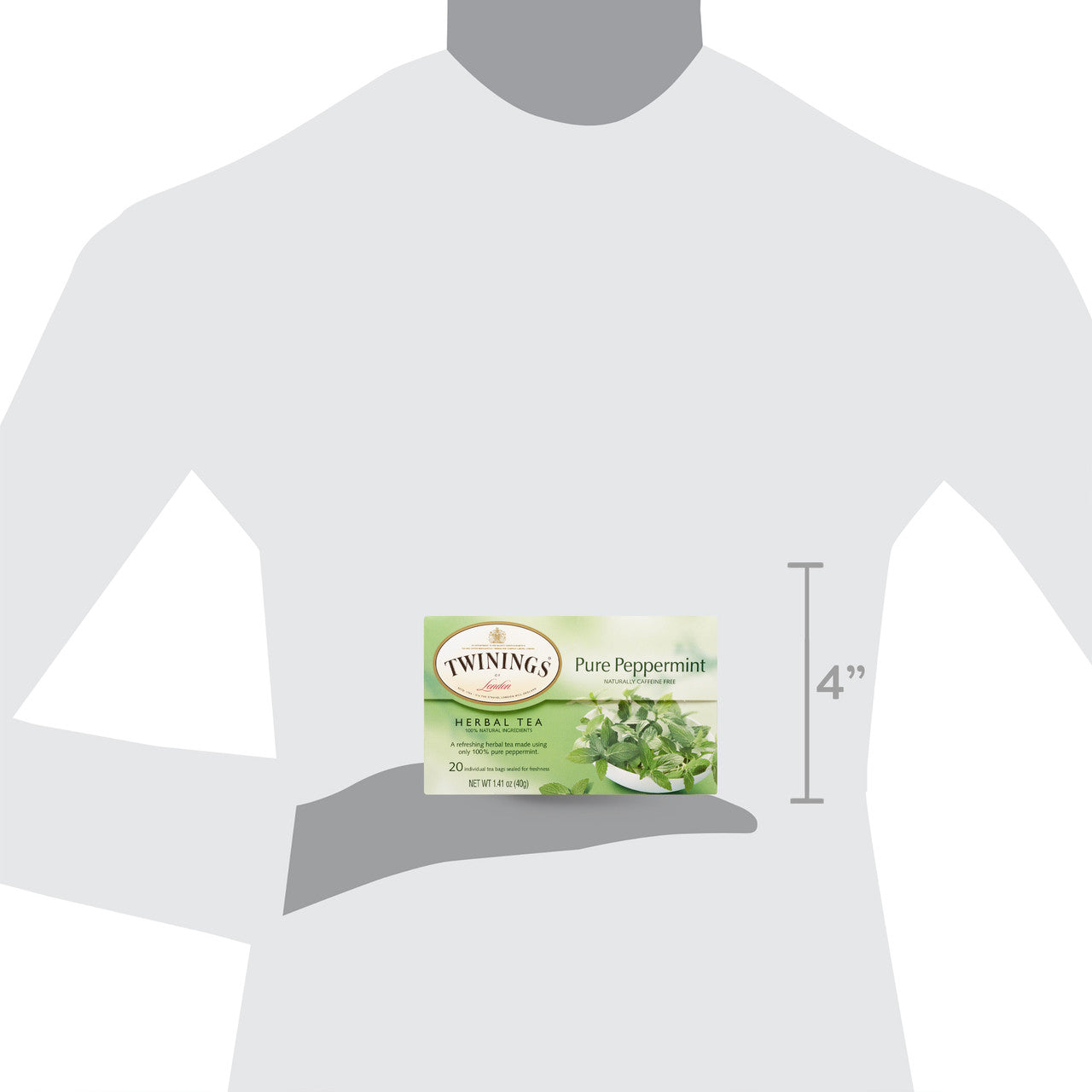 Twinings Pure Peppermint Tea (6x20 Bag)-6