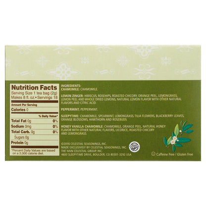 Celestial Seasonings Herbal Tea Sampler (6x18 Bag)-3