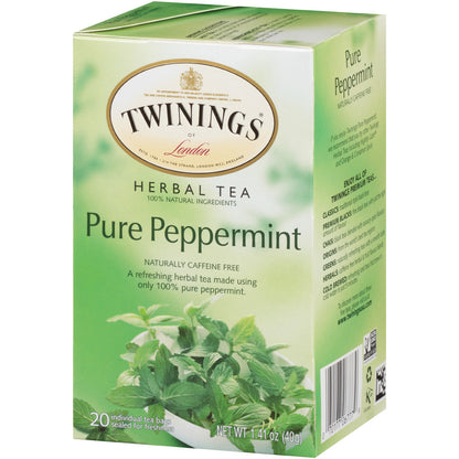 Twinings Pure Peppermint Tea (6x20 Bag)-9