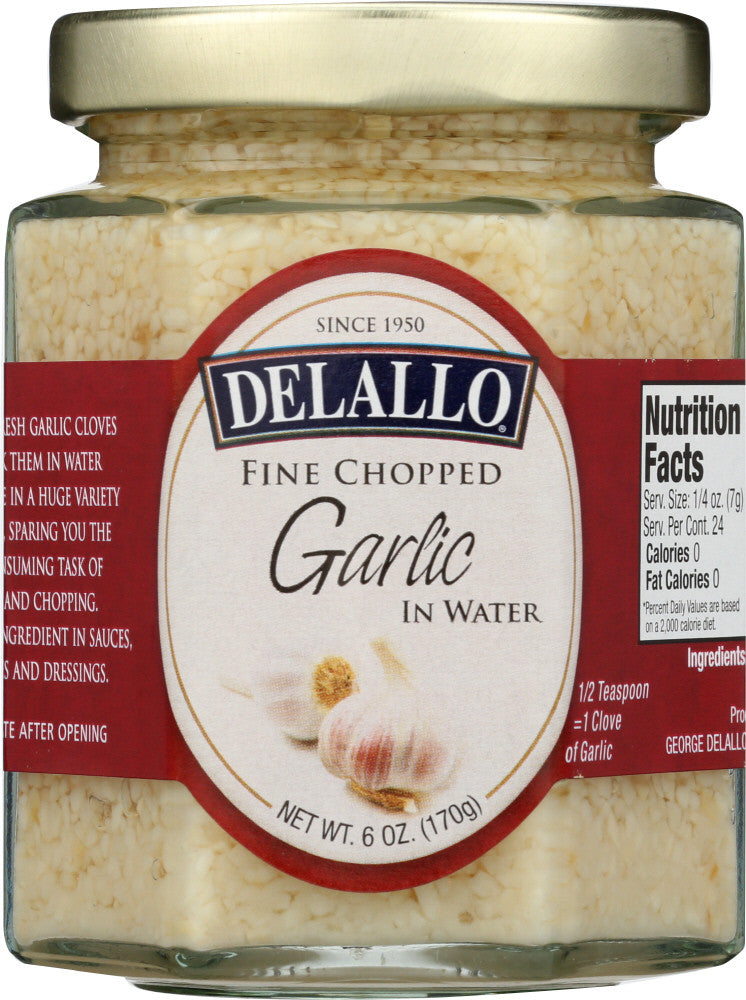 Delallo Garlic Minced In Water (1x6 OZ)-0