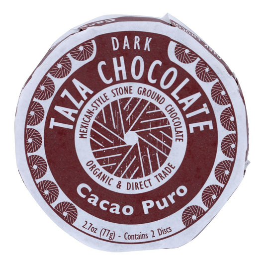 Taza Chocolate Cacao Puro, Drk Choc, 70% Cacao (12x2.7 OZ)-0