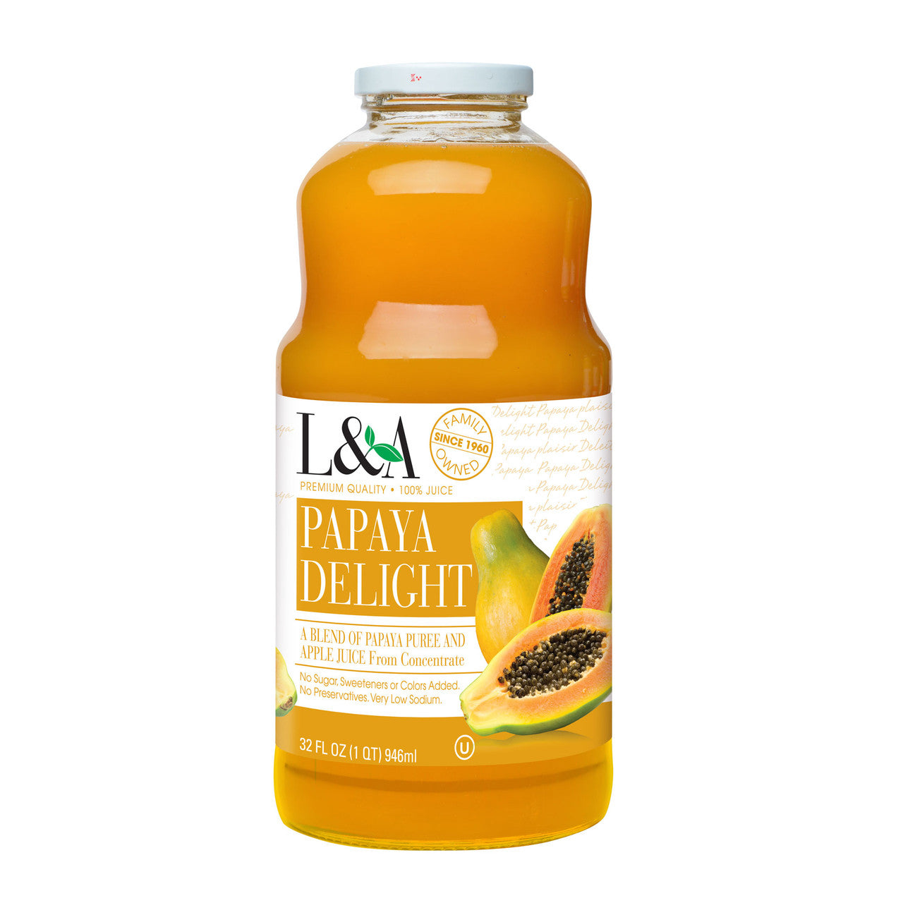 L & A Juice Papaya Delight (6x32 Oz)-0