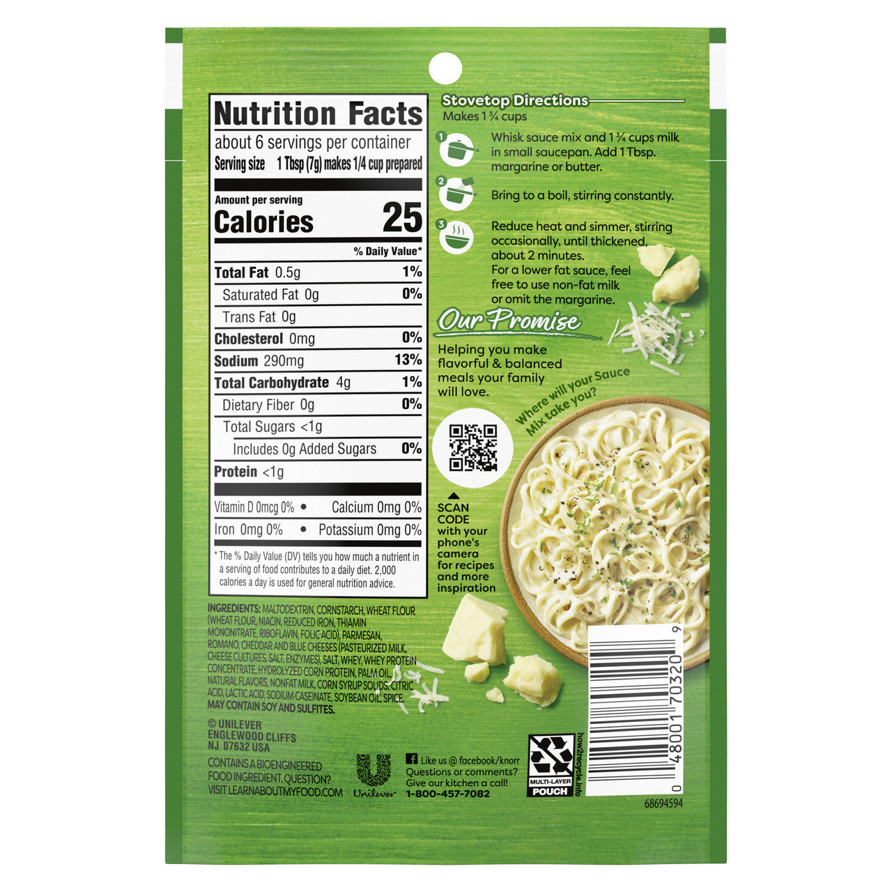 Knorr Pasta Sauce Alfredo (12x1.6OZ )-7