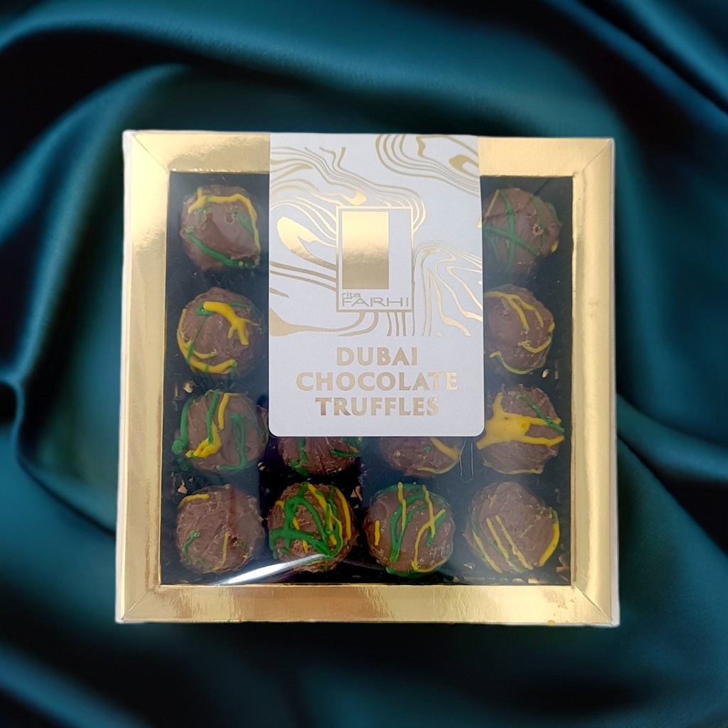Dubai Chocolate Truffles in Luxury Gift Box, 192g-2