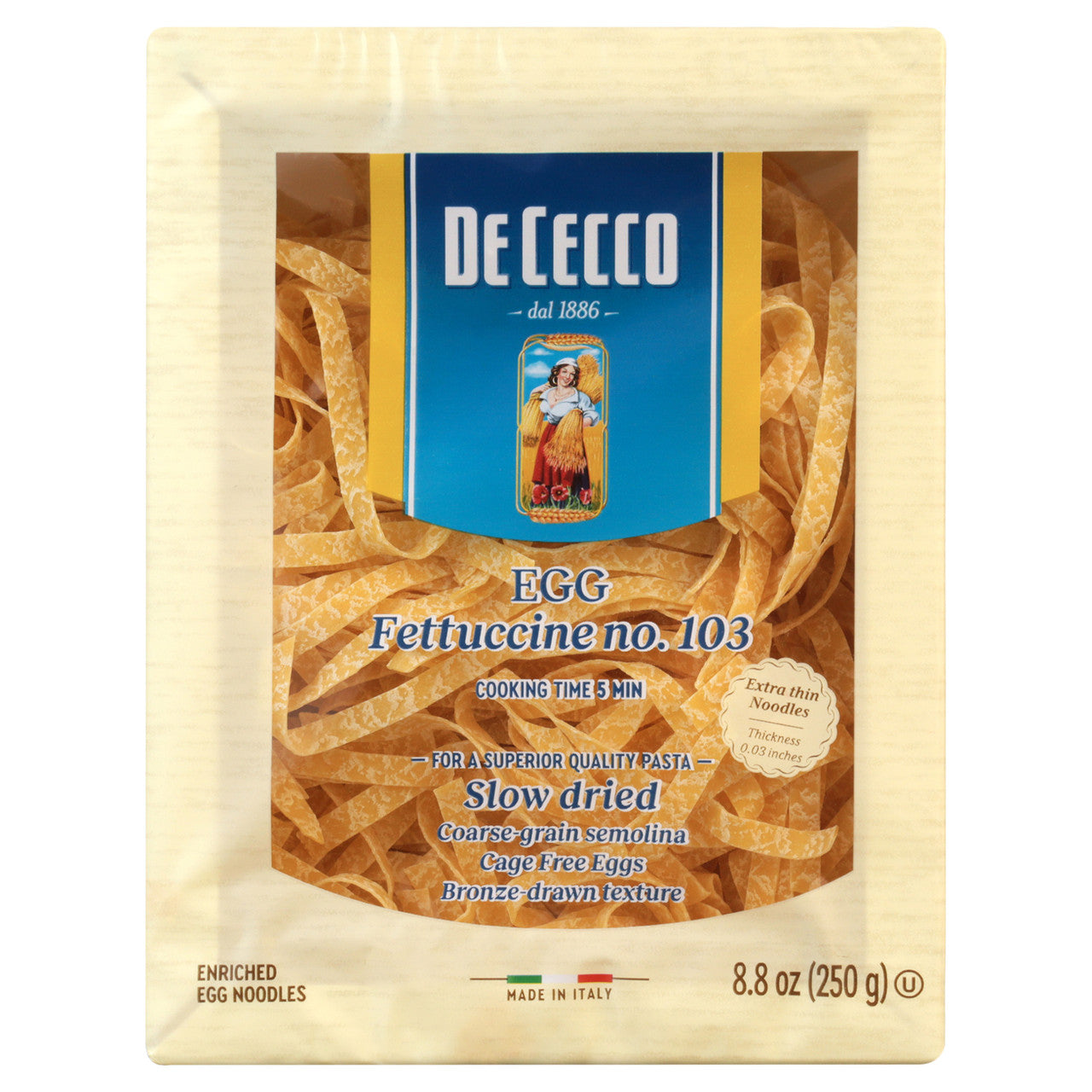 DECECCO EGG PASTA FETT ( 12 X 8.8 OZ   )-4