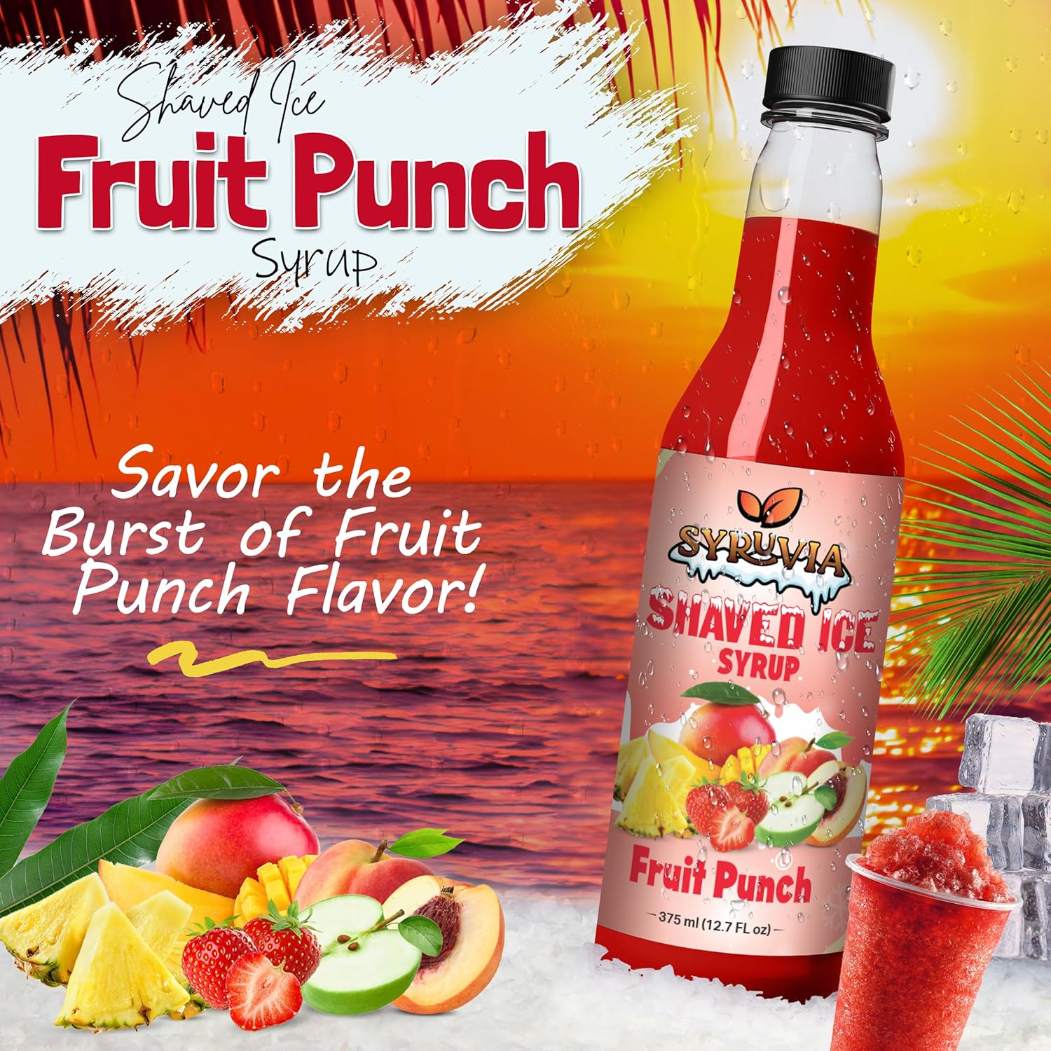 Shaved Ice Fruit Punch Syrup-1