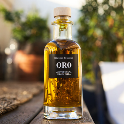 24k Gold-Infused Extra Virgin Olive Oil – 250ml / 8.45 fl oz – Llàgrimes del Canigó-1