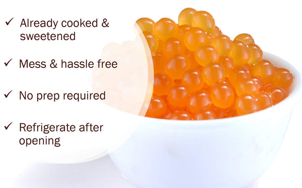 2 LB Passion Fruit Flavored Popping Boba-2