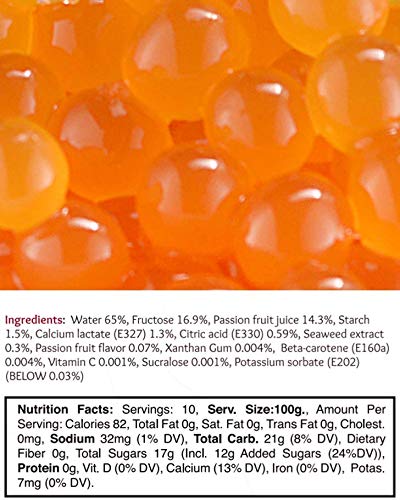 2 LB Passion Fruit Flavored Popping Boba-3