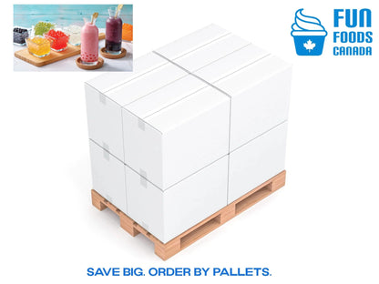 Strawberry Bursting Boba® | Popping Boba | 490g Mini Tub | 6 Mini Tubs Per Case | 90 Cases Per Pallet-3