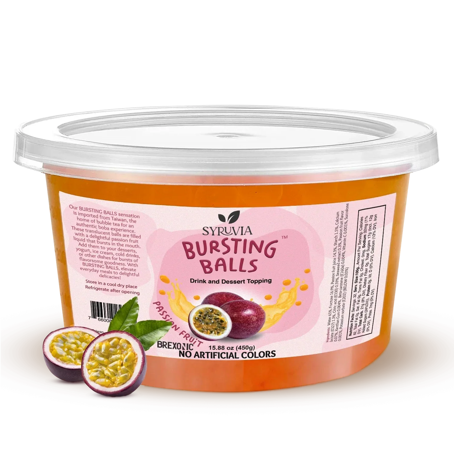 1 LB Passion Fruit Flavored Popping Boba-0