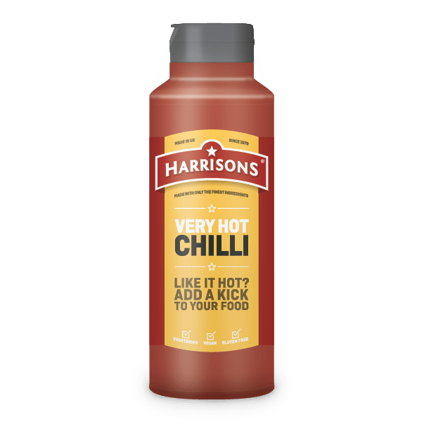 Very Hot Chilli Sauce 1 Litre Bottle (Case of 6)-0